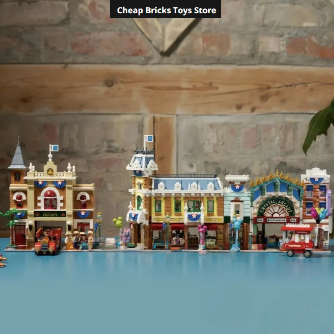 Bricks Building Blocks ICONIC LANDMARKS Dispaly Model Toys Birthday Gifts Cheapest Main Street USA Compatible 3899pcs for Adults