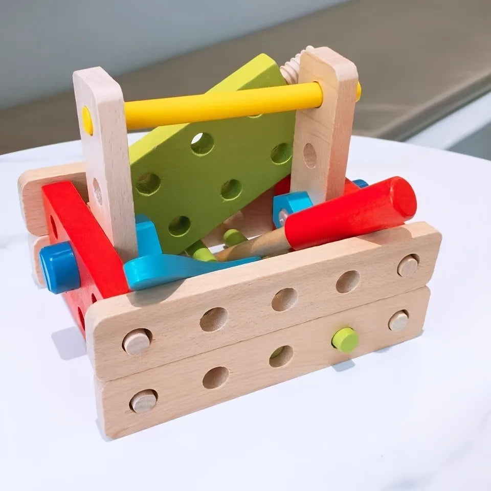 Children's Wooden Building Block Assembly Toy Set Christmas Birthday Gift