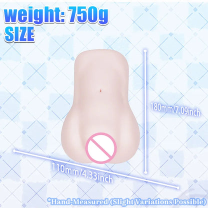 Japanese Anime Style Male Masturbator, 4 Layers of Material, Super Thick Fleshy Adult Masturbation Cup Sex Toy, Pocket Pussy 18+