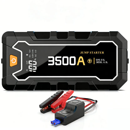 4000A 24000mAh Wireless Vehicle Jump Starter Suitable for 3.7 Gallons Of Petrol Or 3.17 Gallons Of Diesel With USB Type-C Output