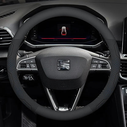 Compatible with Seat Leon, Ibiza, Arona, Octavia, Ateca steering wheel cover/accessory/protector.