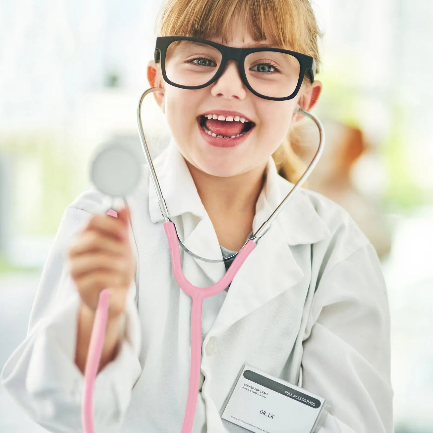 Simulated Stethoscope Educational Role Play Doctor Nurse Game Prop Kids Stethoscope for Imaginative Play and Learning