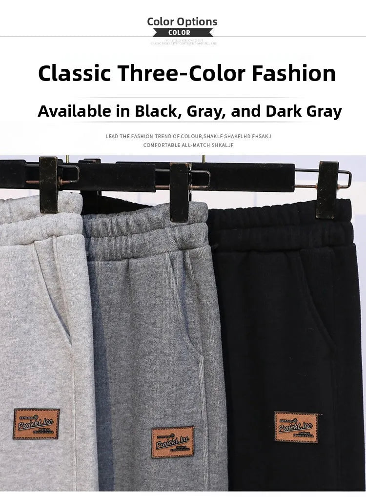 Thickened Fleece Cotton Harlan Pants Women's Casual Sports Sweatpants High Waist Elastic Bottom Leisure Trousers for All Seasons