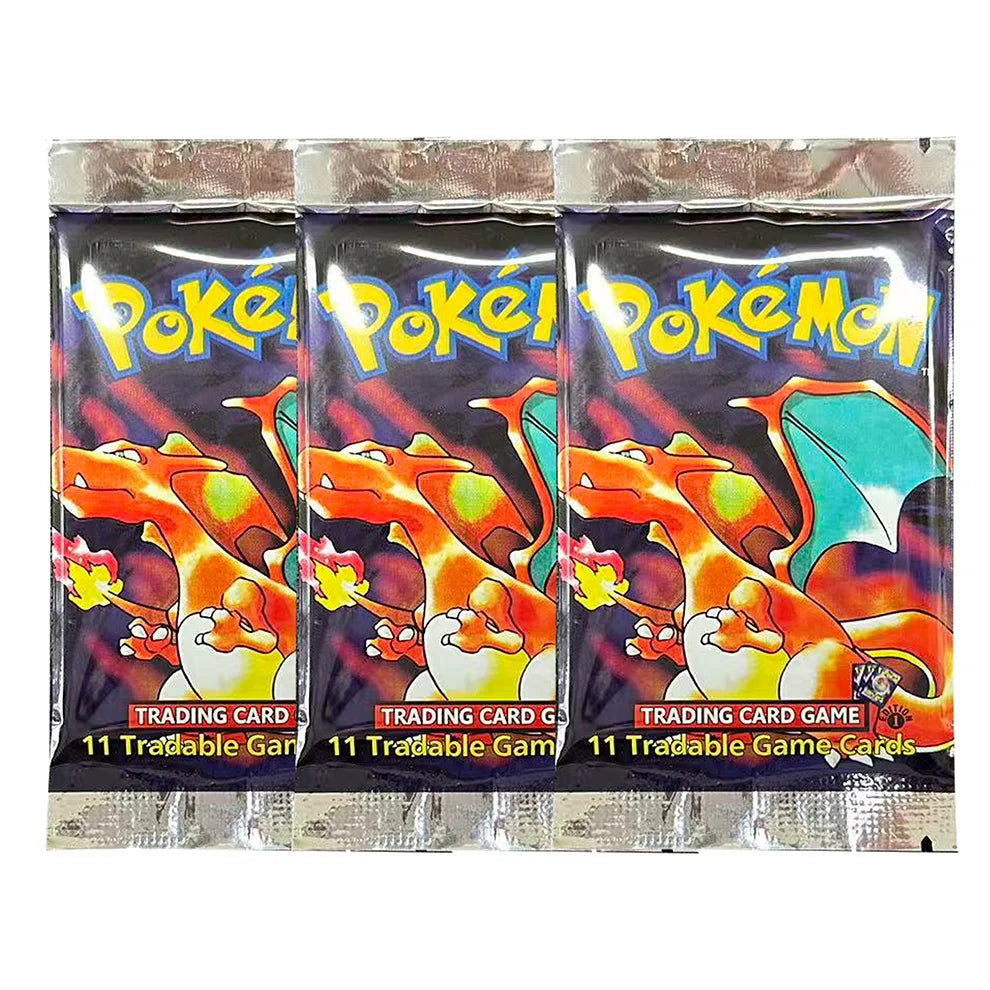 Base Set 1st Edition Shadowless Booster Box Pokemon Cards PTCG Proxy Classic Anime Collection Card 1Set 36 Packs 1Pack/11Card