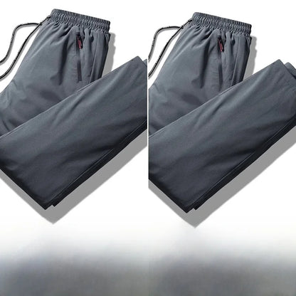 TUCANO Men's Thickened down Cotton Pants Outdoor Winter Sports Wearable Long Trousers Youth Casual Straight Leg Multi Pocket