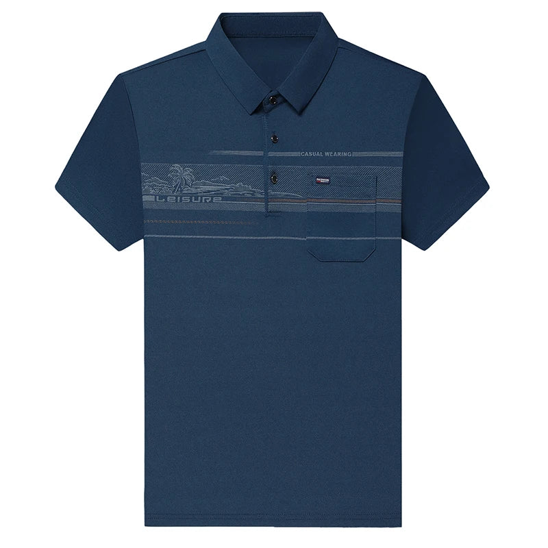 Top Grade Business Designer Summer Polo Shirt Men New Regular Stretch Brand Short Sleeve Casual Luxury Fashions Men Clothes