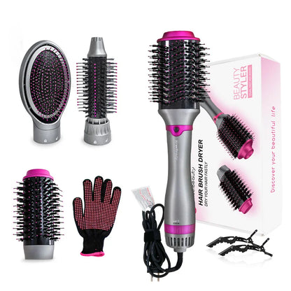 Multi-Function Hair Electric Hot Air Brush  Anti-scalding   Professional Hair Tools Negative Ion Blower Hair  Hair Curler