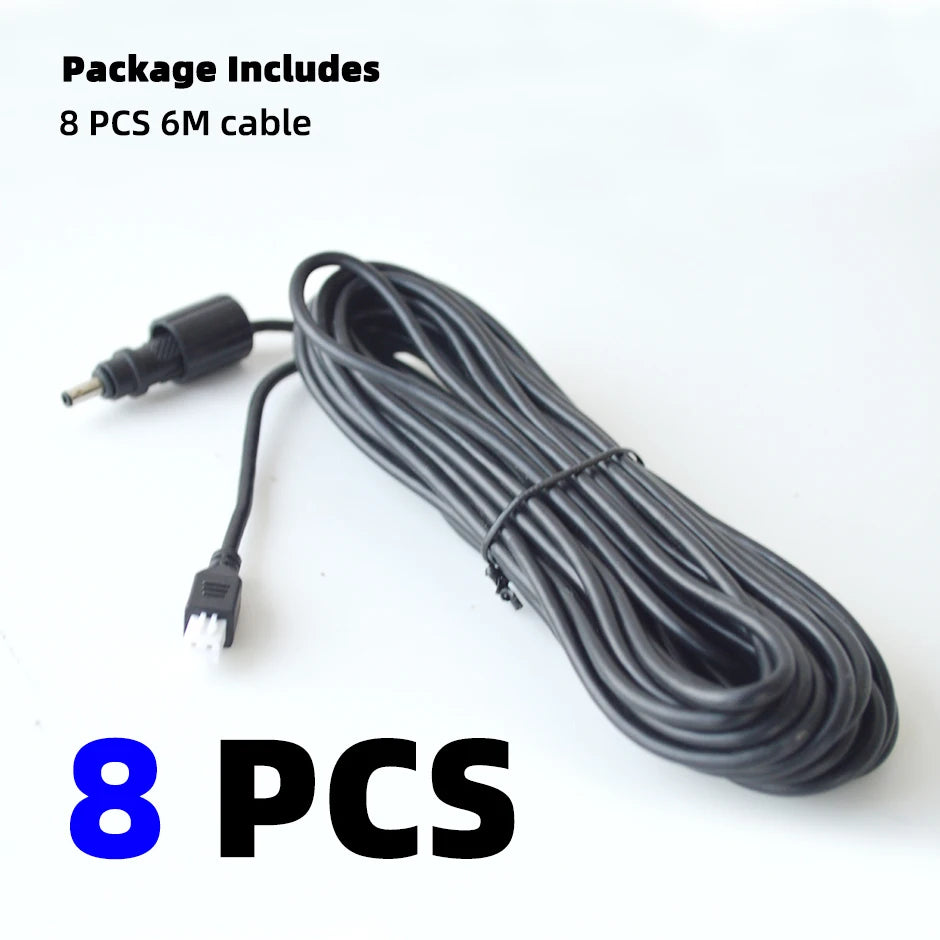 2 Pin Parking Sensors Extension Cable Parktronic Connecting Cord Line for Car Auto Vehicle Backup Radar Ultrasonic Detectors