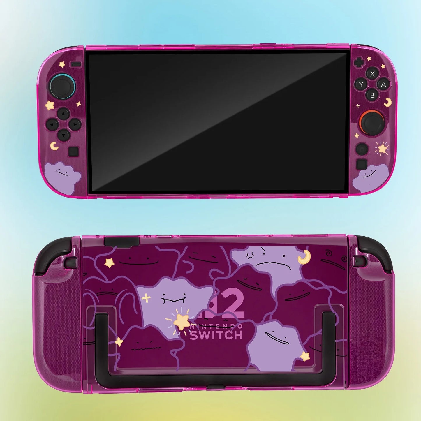 Switch 2 Split Protective Case Ditto Pikachu Pattern Cover For Ns2 Game Console Anti Scratch Gaming Accessories birthday gifts