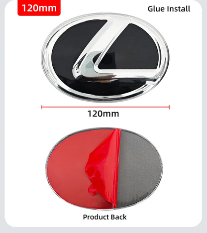 Car Logo Front Grill Emblem Badge Hood Trunk Rear Logo Badge Emblem For Lexus F SPORT ES UX 300e GX LBX NX RX 350h 450h GS CT