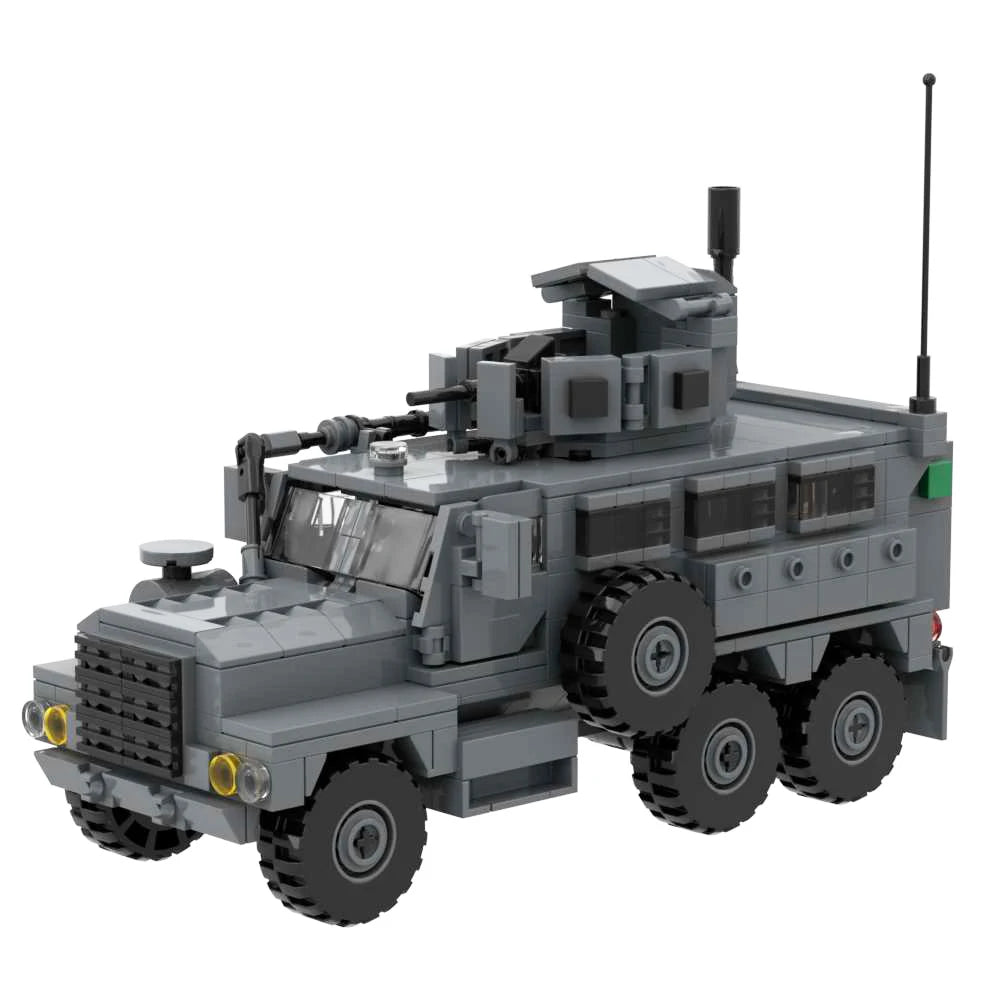 Modern Military MRAP Armored Vehicle Cougar Oshkosh M-ATV Kozak Building Blocks Set Car Tactical Off-Road For Collection 4x4 6x6