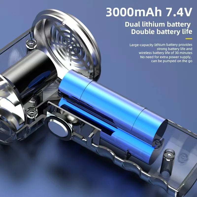 Car vacuum cleaner cleaning high-power mini-charging multifunctional blowing and sucking lighting hand-held convenient small car