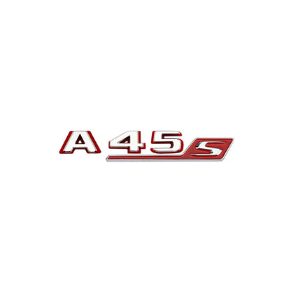 2024 New style Two tone Letters A35 A45 A45S Turbo 4matic Emblem for W177 W176 Car Fender Trunk Rear Logo Sticker