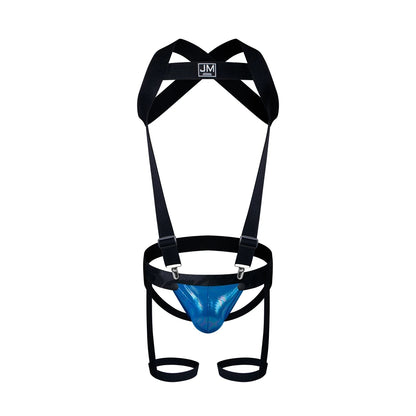 Detachable Split-type Sets Mens Strap Harness Bodysuit Black Leather Men Sexy G String Thong Jockstrap Leg Bondage Gay Underwear