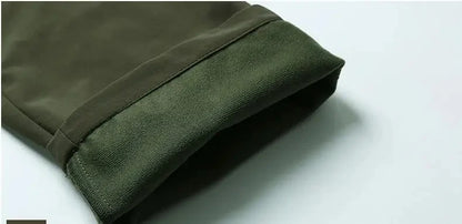 Men's Winter Fleece Tactical Pants Warm Cargo Pant Hunting SoftShell Work Trousers Shark Skin Thick Warm Waterproof Pants M-4XL
