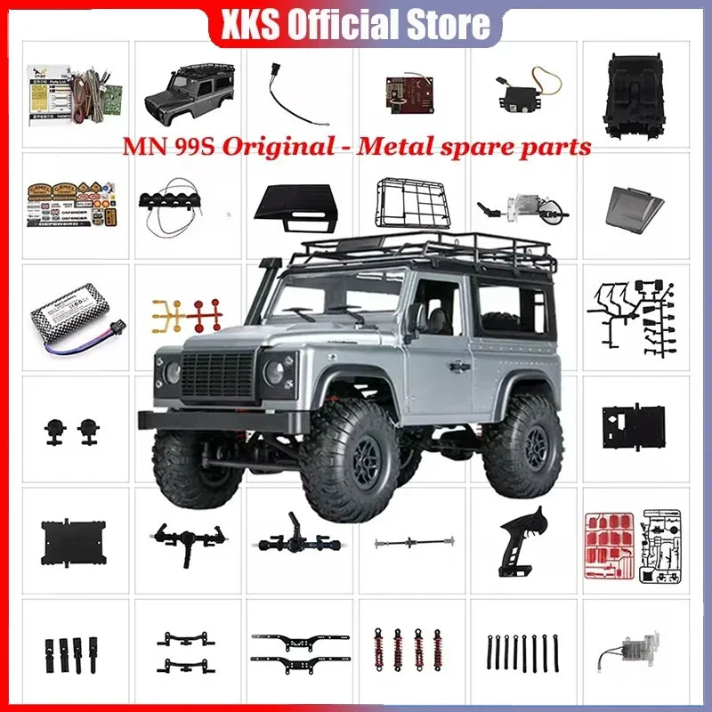 MN D99s D90 RC Car Spare Parts Tire Motor Shock Remote Controller Receiving Board Sticker Light Line Transmission Shaft Shell