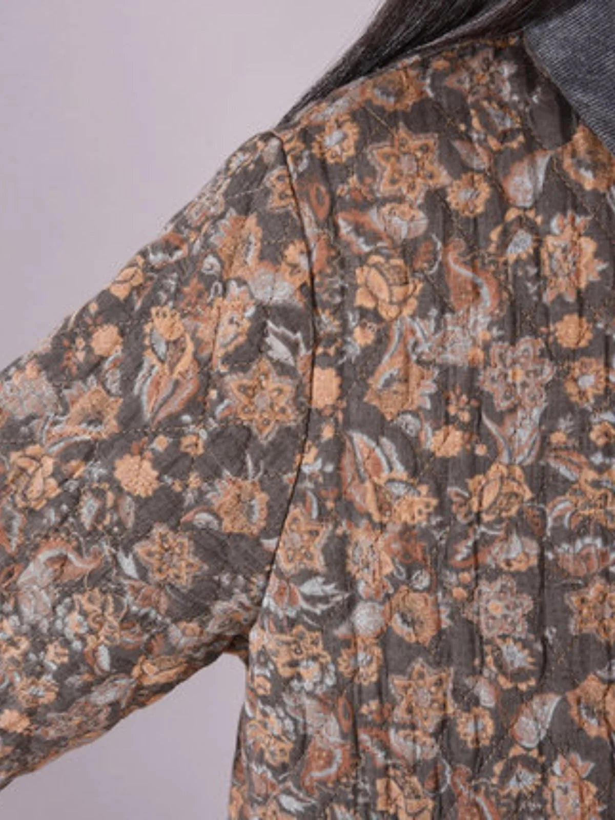 Retro Cotton Linen Long Dr Large Size Women's Faion Warmth  irt A-Line Skirt Floral Print Comfortable Loose Fit