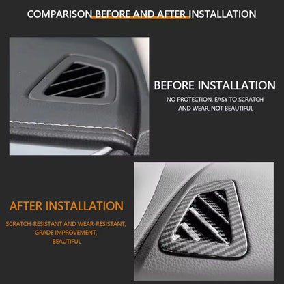 Car Front Air Outlet Cover For Isuzu Dmax D-max 2021 2022 2023 2024 AC Vent Sticker Decoration Trim Interior Accessories