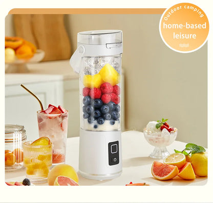 Rechargeable Mini Portable Juicer Cup, Multifunctional Dual-Use Small Household Fruit Juice Blender for Travel & Home