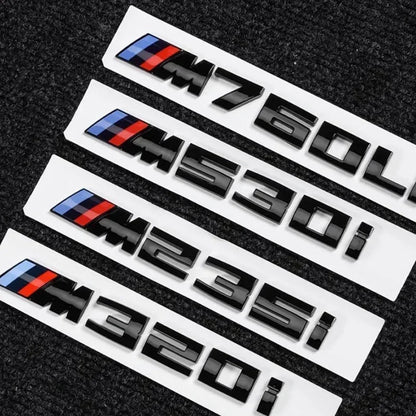 3D ABS Car Letters M Logo Sticker Rear Trunk Emblem Badge For BMW M125i M135i M140i M235i M240i M320i M330i M340i M350i M440i
