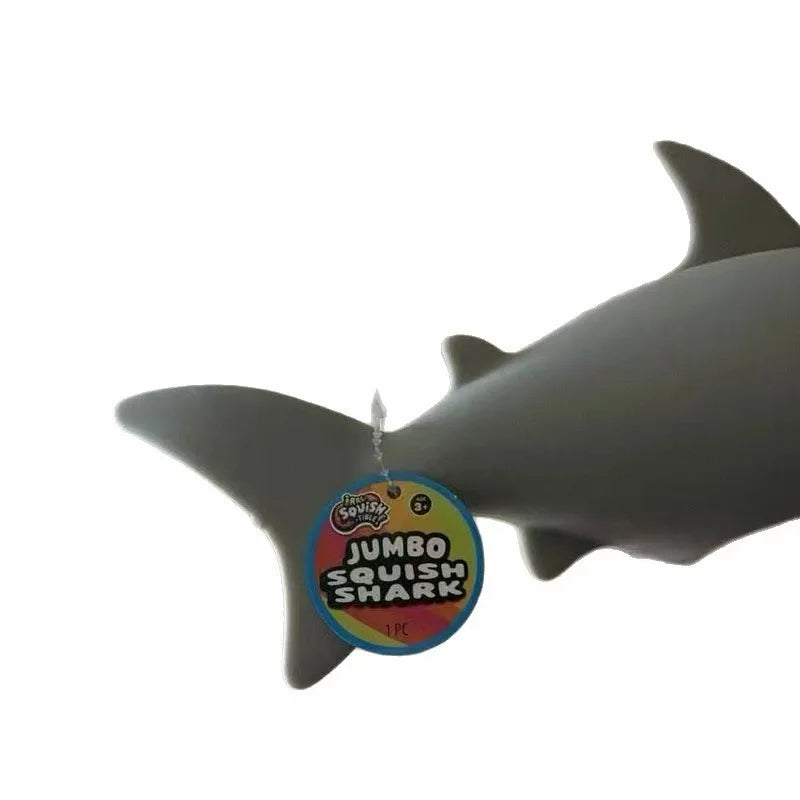 Shark Shaped Squishy Stress Ball, Soft Squeeze Toy for Anxiety Relief, Cute Desk Fidget Decor for Adults and Teens