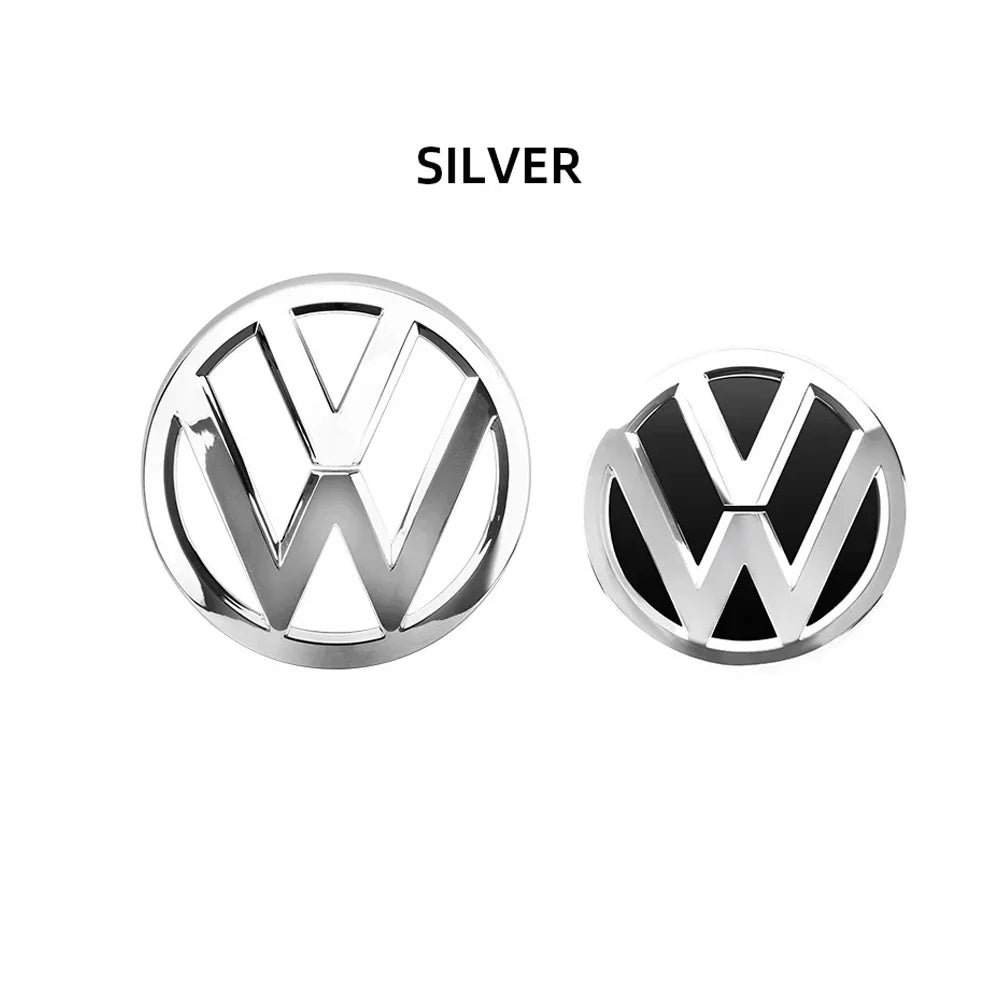 VW Accessories 2pcs for Volkswagen GTI Golf5 MK5 2003-2007 127mm Front Grill Cover 110mm Rear Trunk Lid cover Car Styling Logo