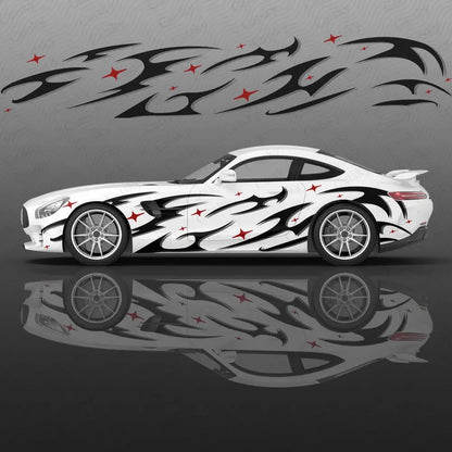 Lightning Line Graphics Car Body Sticker Anime Itasha Vinyl Car Side Decal Sticker Car Decor Sticker Cars Protective Film