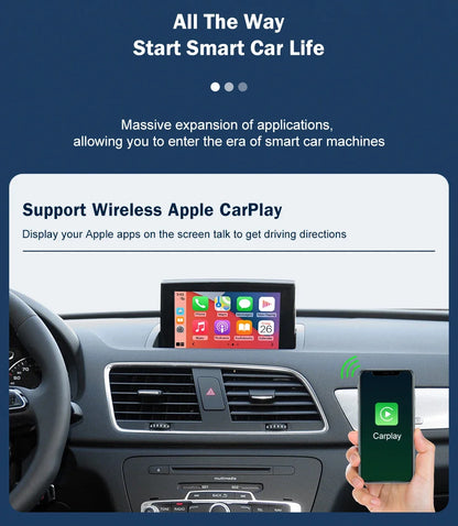 CARABC Wireless Carplay module for Audi A1 Q3 RMC HN+ 2009-2018 Year Support Android Auto autolink Airplay Rear Camera Car Play