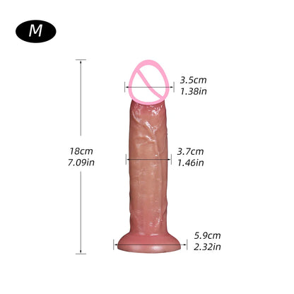 5 Sizes Realistic Dildo Sex Toys for Women Soft Huge Penis Suction Cup Thick Anal Dildo Adult Masturbator Cock Dick Butt Plug