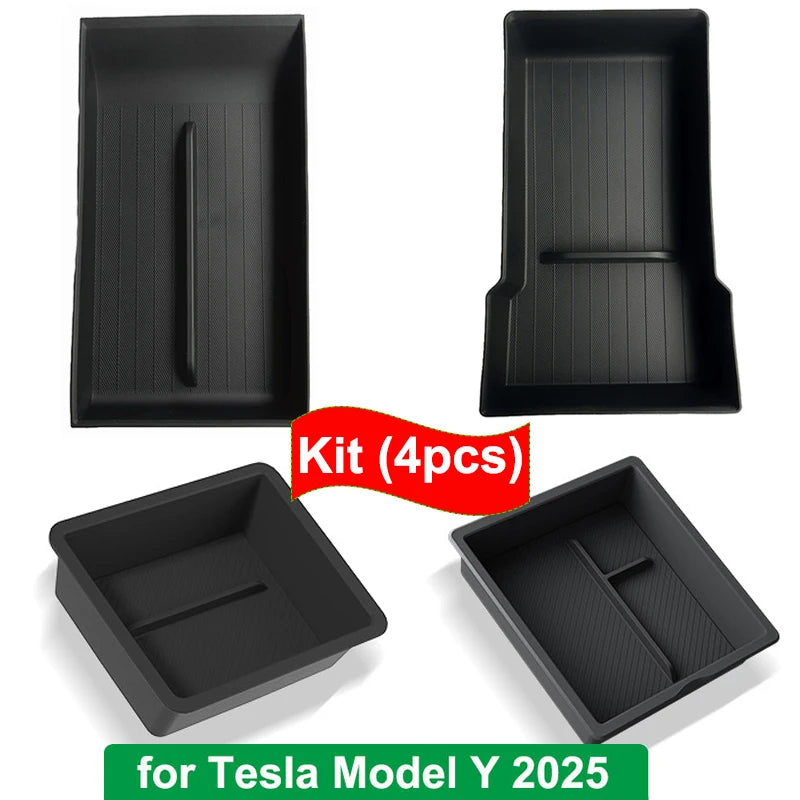 for Tesla Model Y YL Juniper 2025 Center Console Storage Tray Armrest Box Organizer Box Tesla Model 3 Highland 2024 Accessories