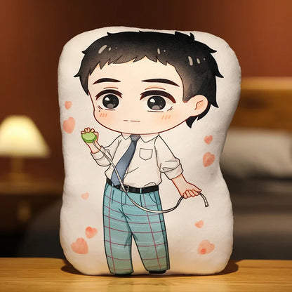 35cm Kawaii Anime My Dress Up Darling Series Q Version Pillow Cartoon Character Kitagawa Marin Creativity Printing Back Cushion