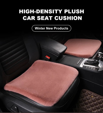 SEAMETAL Short Plush Car Seat Cover Soft Winter Warm Auto Seat Cushion Skin-Friendly Washable Universal Vehicle Chair Protector