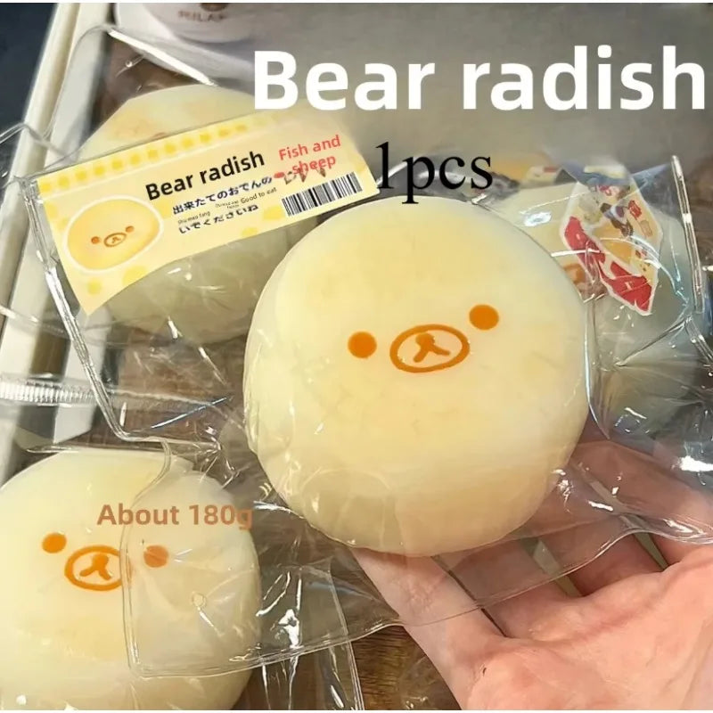 Handmade Carrot Bear - Banana Bear Shape, Relieve Stress - Food grade Silicone S, Super Soft, Slow Rebound Pressure Resistant To