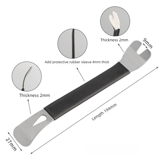 Special Stainless Steel Pry Bar For Auto Repair, Rust-Resistant, For Car Door And Dashboard Disassembly Tools
