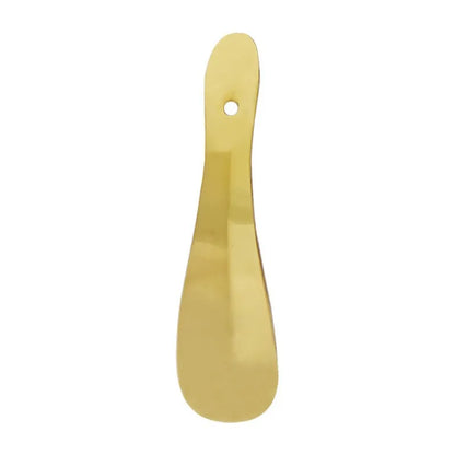 Pure Copper Straight-handle Hanging Comfortable Shoehorn Portable for Home Use Metal Smooth Durable and Sturdy Shoehorn