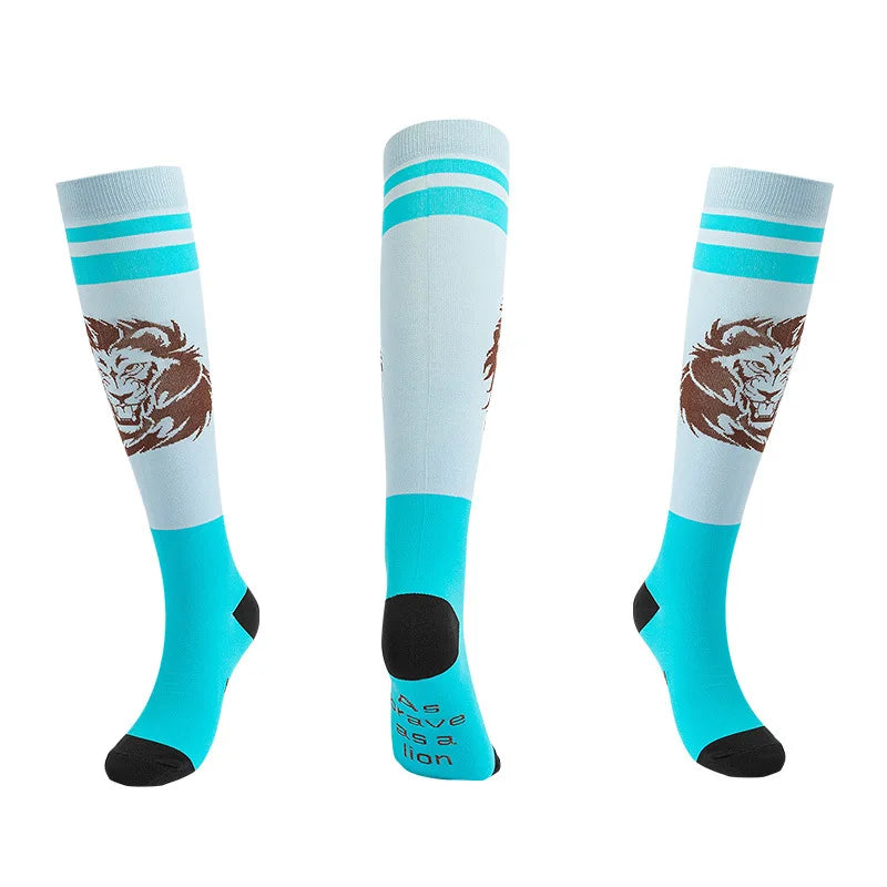 S-XXL Compression Socks Compression Socks for Varicose Vein Calf Riding Socks Stretch Open Toe Knee Socks