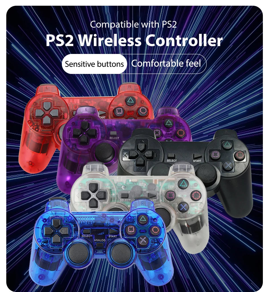 2.4G Wireless Controller Gamepad Dual Vibration Joystick for P2 Console PC Game Controle Joypad USB