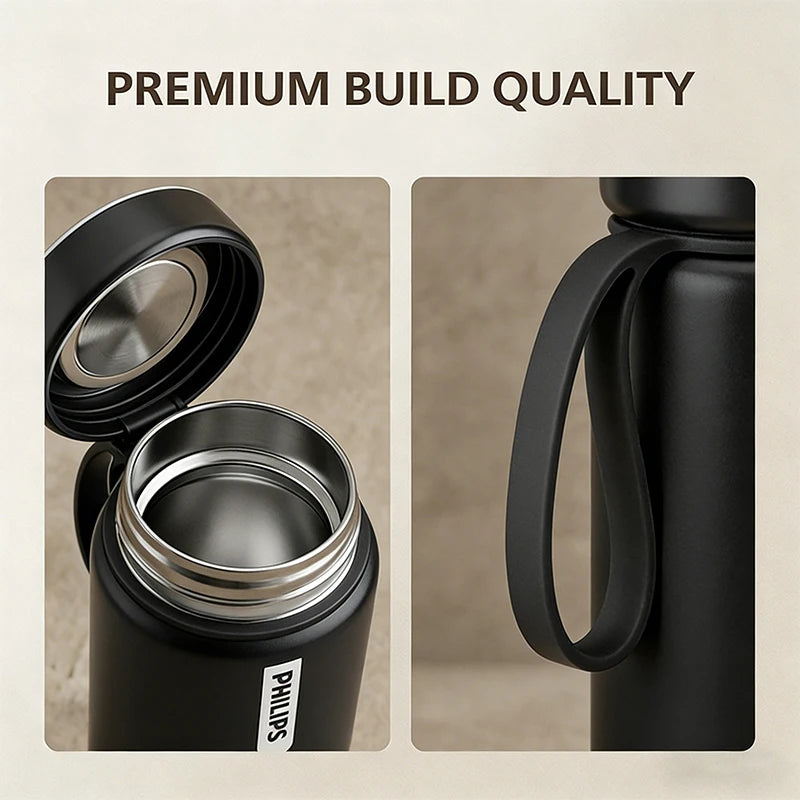 Philips 2-in-1 Electric Kettle & Vacuum Insulated Cup 350mL 4 Temp Settings SUS316 Stainless Steel Portable Travel Water Boiler