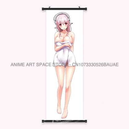 Video game Wall Artwork Canvas Scrolls Picture Anime Movie Role Poster Hanging Painting Print Home Decoration For SUPER SONICO