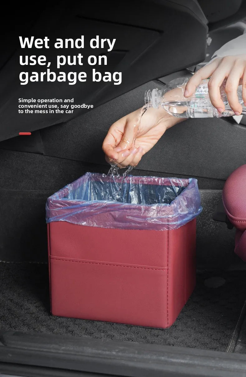 Suitable for ZEEKR 007gt 7X zeekr 001 009 Zeekr 9x mix car trash can and folding storage box for car interior