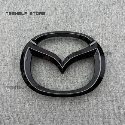 black/silver for MAZDA 6 Car Front Hood Bonnet Emblem Rear Tail Bumper Trunk Wheel Sticker Badge Styling auto Accessories