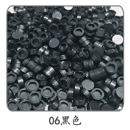 900pcs 52 Colors City Building Blocks Flat Tile 1x1 Round Bricks DIY Enlighten Blocks Parts 98138 Blocks for Children Boys Girls