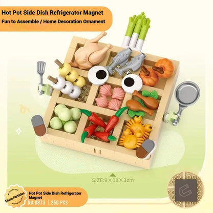 LOZ children's micro-particle building blocks toys and gifts, refrigerator magnet DIY decorative ornaments, model assembly toys