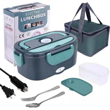 1.5L Portable Electric Lunch Box 60w Outdoor Camping Food Heating Warmer Suitable For Car Lunch Heating Microwave Oven