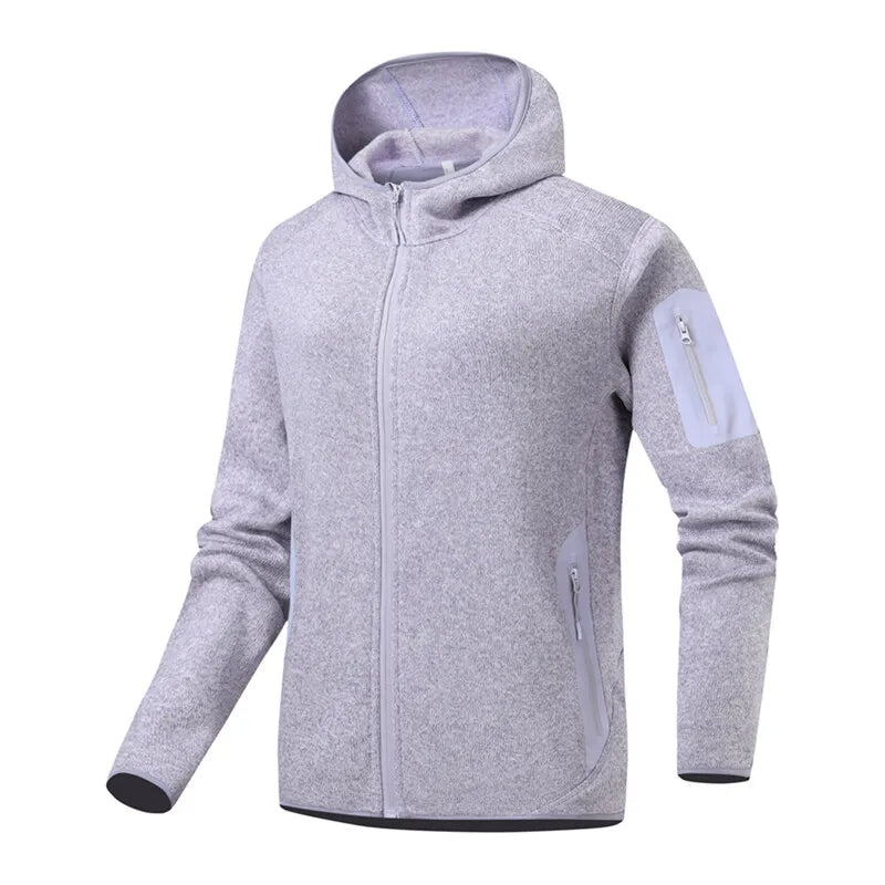 2026 Outdoor Men's Fashion Mountaineering, Casual Sports, Fishing, Alternative Fleece Jacket, Spring and Autumn Hooded Jacket