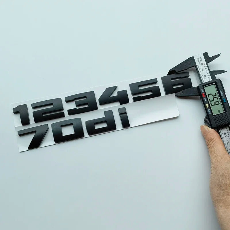 2.6cm M Series Bond Letters ABS Emblem for X1 X2 X3 X4 X5 X6 X7 135i 140i 235i 240i 550i 540i 535d Car Trunk Badge Logo Sticker