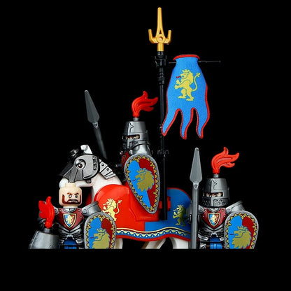 Green Dragon Raven Knights Shield Action Figures MOC Medieval Ancient Knights Scene Building Block Creative Toys for Children