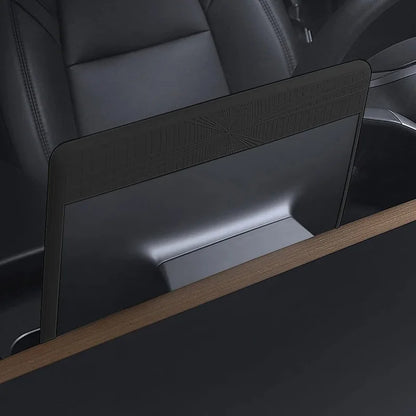 For Tesla Model Y Juniper 2025 Accessories Under-Screen Storage Organizer Box Center Console Screen Protect Trim Charge Pad Mat