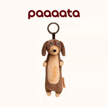 Paaaata Original Dachshund Plush Keychain Wire Haired Long Haired Stuffed Dog Bag Charm Keyring Gift For Pet Lovers And Friends