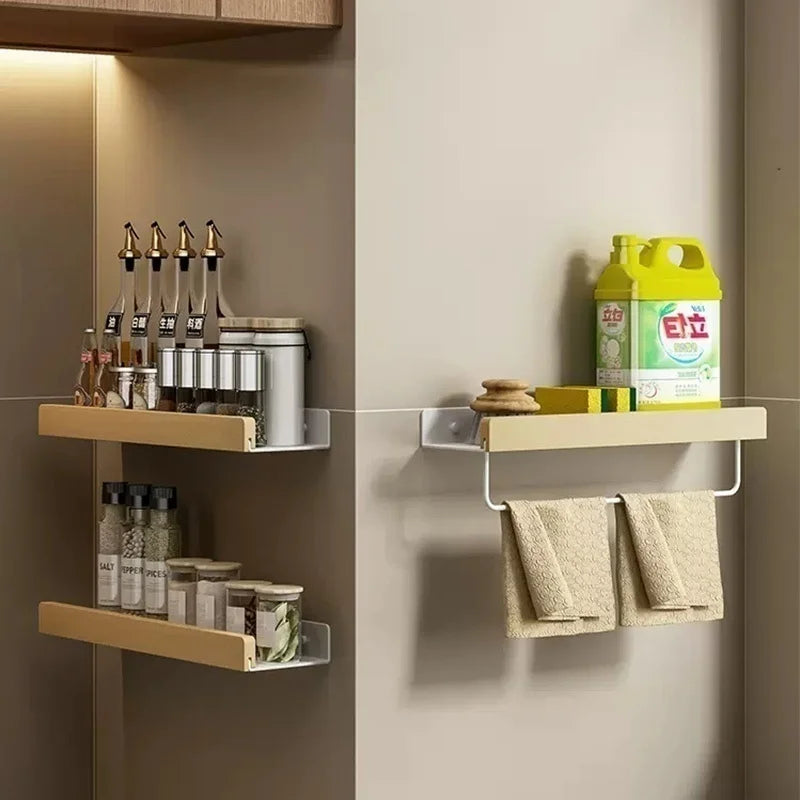 Wall-Mounted Kitchen Spice Storage Rack Multi-Functional Countertop Seasoning Storage Rack Household Multi-Layer Corner Rack